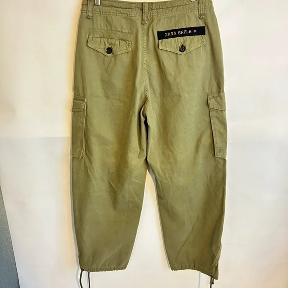 Zara Surplus Utility Cargo Pants SRPLS Women’s Size 31 Flight Pants Trousers - Picture 9 of 10